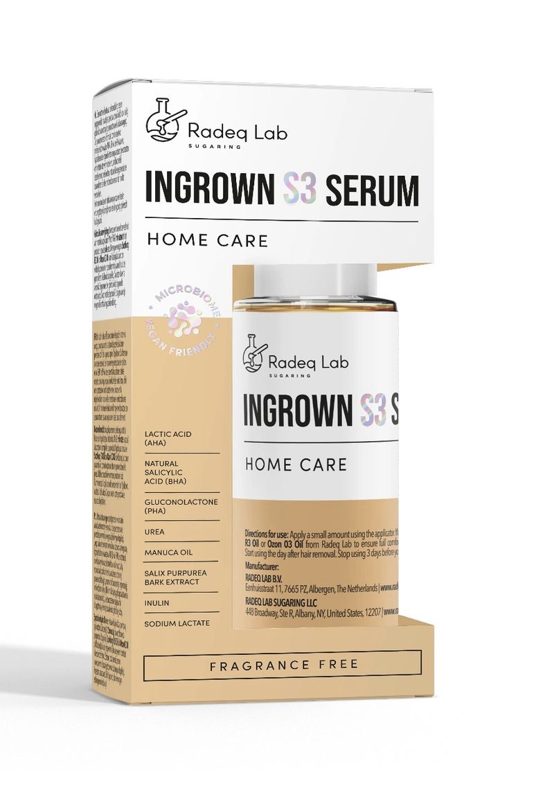 RADEQLAB INGROWN S3 SERUM 50 ml- Microbiome-Friendly & Effective Treatment for Ingrown Hairs